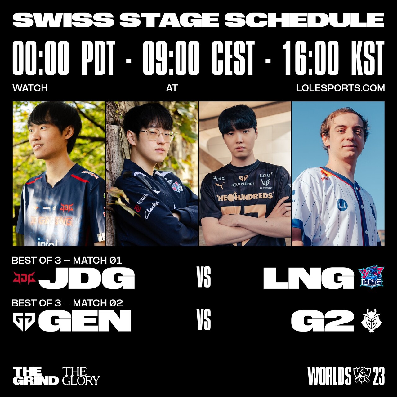 스위스 스테이지 3R, 2연승 GEN.G vs G2 & LPL JDG vs LNG 내전
